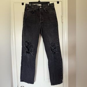 Agolde Women’s Jeans 90s boyfriend style black color size 25